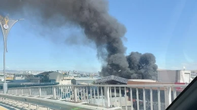 Sincan Sanayi geri dönüşüm tesisinde yangın çıktı