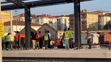 Çerkezköy tren istasyonunda işçi elektrik akımına kapıldı