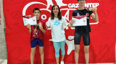 Aydınlı görme engelli yüzücüler Gaziantepte şampiyon oldu