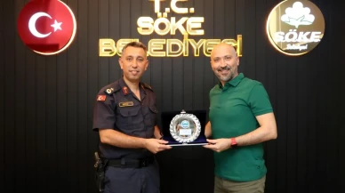 Binbaşı Mengi Söke Belediyesinde veda törenine katıldı