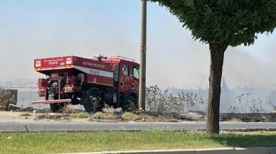 Adıyaman Alitaşı Mahallesinde anız yangını bahçeye yayıldı