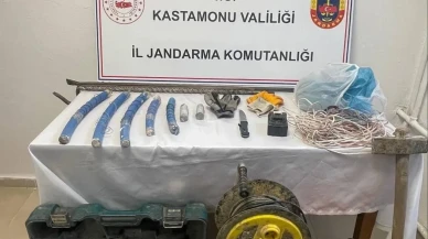 Kastamonu Araç ilçesinde define avcıları suçüstü yakalandı