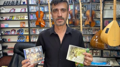 Eskişehirde CD ve kaset dükkanı enstrümana dönüşüyor