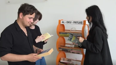 Sinop Üniversitesi öğrencileri ücretsiz kitap takası yapıyor