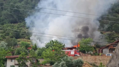 Nallıhan Nasuhpaşa Mahallesinde iki ev yanarak küle döndü