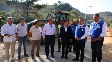Başkan Aras Milas yol yatırımlarını yerinde inceledi