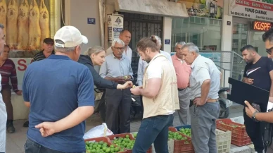 Buharkent ilek pazarında hastalıklı ürünler tespit edildi