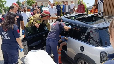 İnegölde epilepsi nöbeti geçiren sürücü kaza yaptı