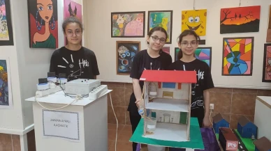 Denizli öğrencilerinin çevre temalı sanat sergisini keşfedin