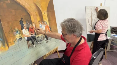 Kırk ressam Çorum kültürünü sanata dönüştürüyor