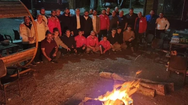 Başkan Sezer Kırkpınar pehlivanlarını kampta ziyaret etti