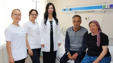 Denizli Devlet Hastanesinde felçli hasta sağlığına kavuştu