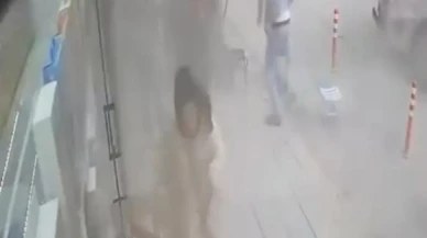 Malatya İnönü Caddesinde patlayan tır lastiği paniğe neden oldu