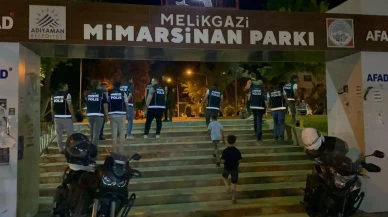 Adıyaman Mimar Sinan Parkında narkotik denetimi yapıldı