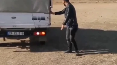 Erzincan gençleri taşlarla ehliyet sınavına hazırlandı