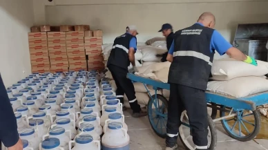 Doğubayazıt'ta kaçak üretilen 8 ton pestil bulundu