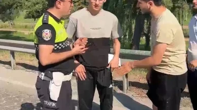 Bursada kaza yapan öğrenciyi polis sınava yetiştirdi