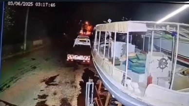 Marmaris açıklarında yaşanan deprem kameralara yakalandı