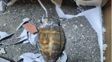 Ardahan doğal gaz kazısında el bombası bulundu