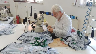 Gökçebey tekstil atölyesi tüm Türkiyeye forma üretiyor