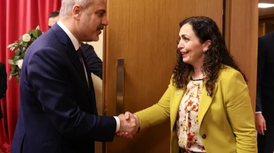 Bakan Fidan ve Osmani Sadriu Tiranda buluştu