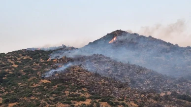Bozdoğan Yazıkent makilik yangınına 200 personel müdahale ediyor