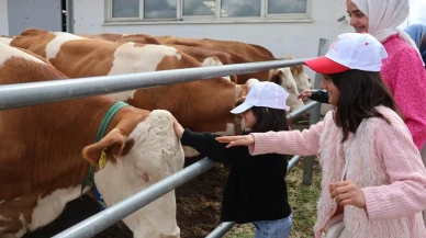 Erzurumlu çocuklar süt üretimini tandırda keşfetti