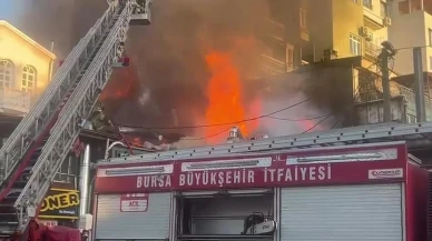 Bursa Setbaşı semtinde dönerci yangını kontrol altına alındı