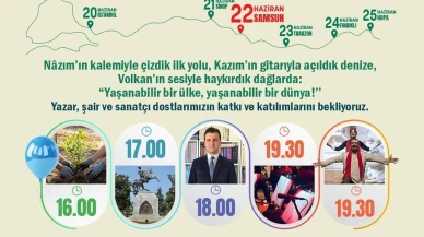 Nazım Kazım ve Volkan Karadenizde sanatla buluşuyor