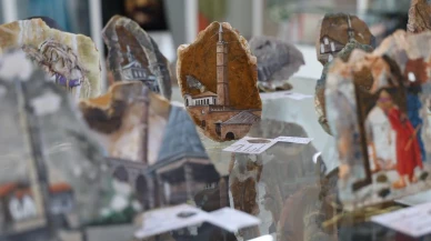 Diyarbakır Sur ilçesinde yarı değerli taşlar sanata dönüşüyor