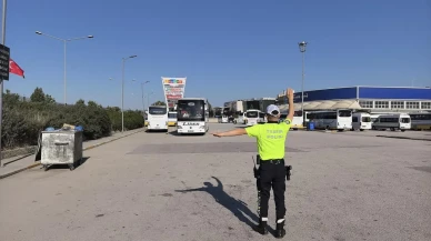 İnegöl terminalinde Kurban Bayramı trafik denetimleri başladı