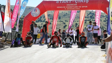 Dünya Kaykay İniş Şampiyonası Ergan Dağında başladı