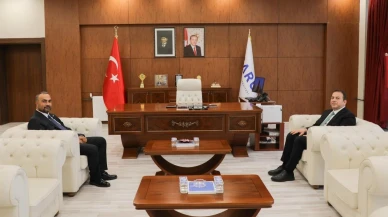 Başsavcı Şahin Bartın Üniversitesi Rektörü Akkayayı ziyaret etti