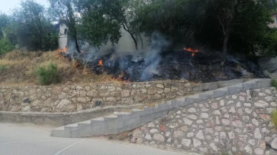 Bilecik Şeyh Edebali Türbesi yakınında yangın çıkardılar