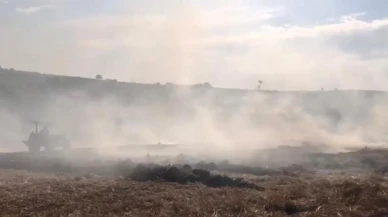 Sakarya Kaynarca çiftçileri büyük yangına müdahale etti