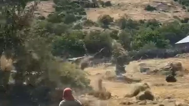 Bingöl Solhanda hortum çiftçilerin otlarını havaya savurdu