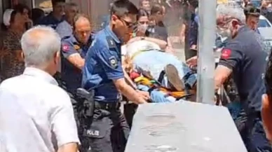 Manisada yanan asansörde mahsur kalan kişi kurtuldu