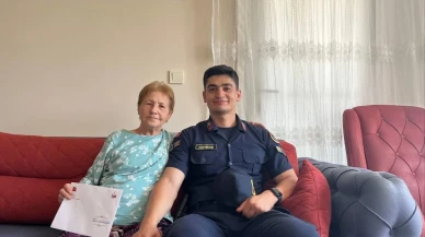 Sultanhisar Jandarması şehit ailelerini bayramda ziyaret etti