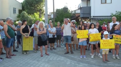 Balıkesir Burhaniye'de mahalle sakinleri baz istasyonlarına tepki gösterdi