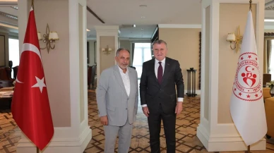 Talas Belediye Başkanı Yalçın Bakan Bak’a Stadyum Projesini Sundu