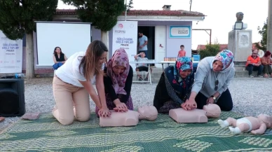Manisa köylerinde kadınlar ilkyardım eğitimi alıyor