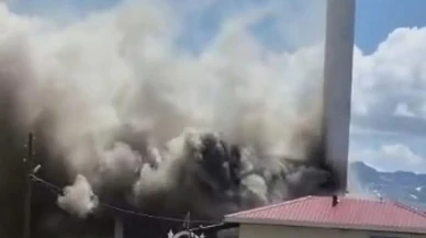 Trabzon Mağlakamboz Yaylası camisinde yangın meydana geldi