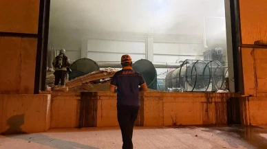 Kocaeli Körfez'de ruhsatsız kömür tesisinde yangın çıktı tesis mühürlendi