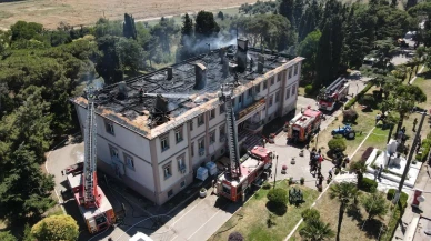 Bandırma Koyunculuk Araştırma Enstitüsünde büyük yangın yaşandı