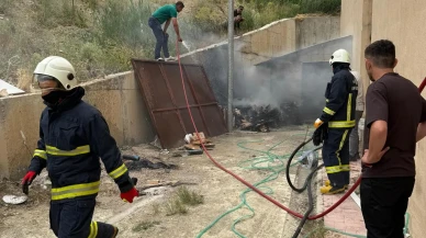 Van Tekstilkent jeneratör yangınına itfaiye ekipleri müdahale etti