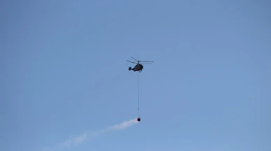 Hatay Dörtyol orman yangınına helikopterlerle müdahale edildi
