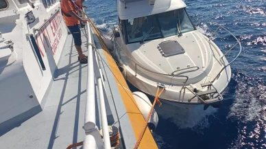 Muğla Bodrum'da su alan tekne KIYEM ekipleri tarafından kurtarıldı