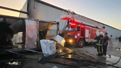 Serik işçi konteynerinde elektrik kontağı yangına neden oldu