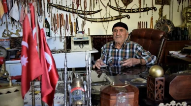 Elazığ'ın Palu ilçesinde Eskici Yaşar'ın antika tutkusu ve ilginç hayat hikayesi