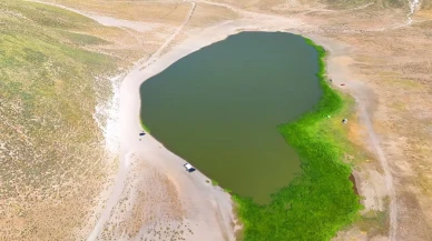 Nemrut Kalderası Kalp Gölü kuruyor halk endişeleniyor